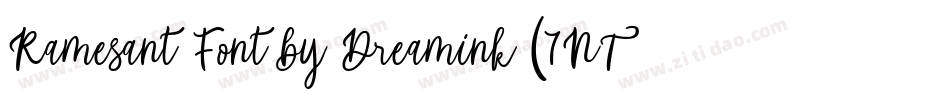 Ramesant Font by Dreamink (7NTypes)字体转换